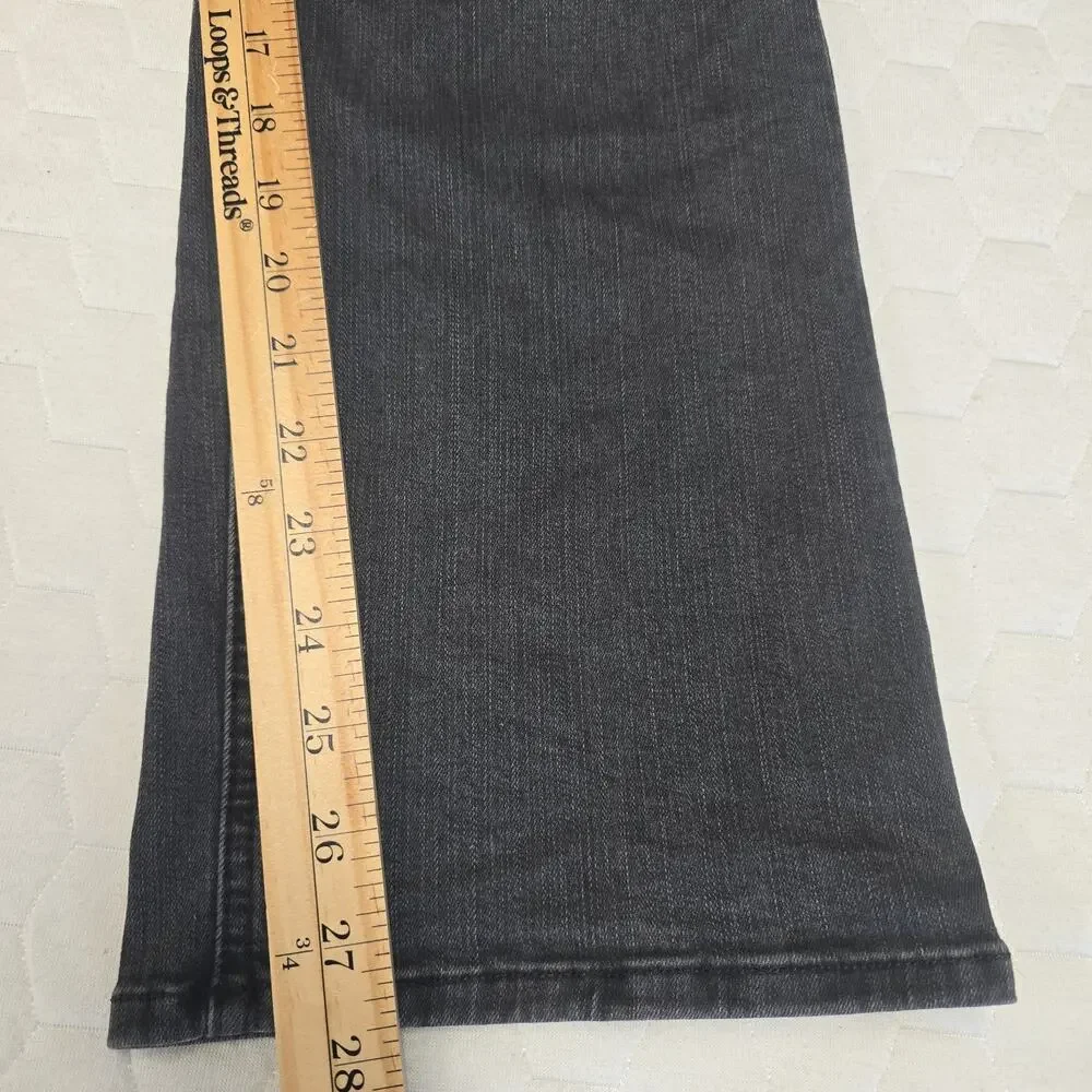 Mother The Tripper Ankle Jeans Women's 29 Gray High Rise Button Fly Stretch